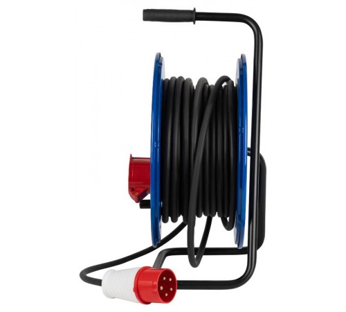 Удлинитель силовой IND380-RM-3e-5x4-20m-IP44 380В на катушке 3 розетки 1xCEE 5P/2xSCHUKO 20м КГ 5х4 32A IP44  Б0057312  ЭРА