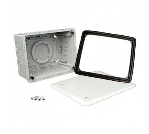 Коробка с крышкой для утепленного фасада KUZ V (KB) 140х180х86-146мм  KUZ-V_KB  Kopos