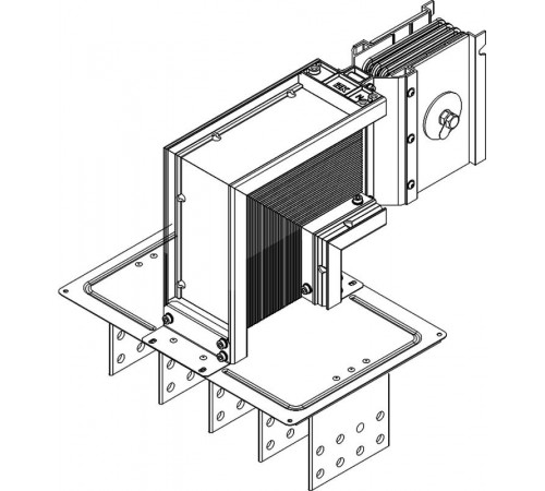 Секц. флан. вниз Тип1 800А Cu 3L+N+1/2PE IP55 тран. IEK  LB-0800C5-35-F-FD1  IEK