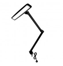 Настольная бестеневая лампа на струбцине , 84 LED, регулятор яркости, черная  31-0411  REXANT