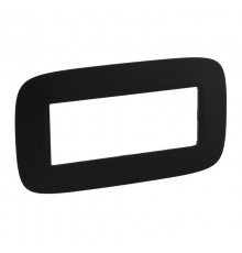 Valena ALLURE Матовый черный Рамка 5 мод  754406  Legrand