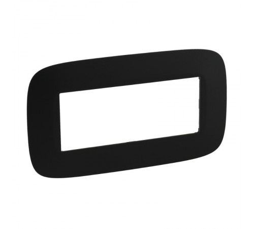 Valena ALLURE Матовый черный Рамка 5 мод  754406  Legrand