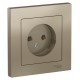 AtlasDesign Шампань Розетка без заземления, 16А, (в сборе с рамкой)  ATN000540  SE