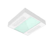 Светильник светодиодный с UV-блоком 30Вт 600*600*127 6500К IP54 с защ.силик.стек. GlWBioguard мат. авр.авт.пост.V1-C0-0UV70-20GA6-5403065  VARTON