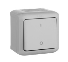 Quteo Серый Выключатель двухполюсный IP44  782339  Legrand