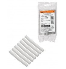 Набор трубок термоусаживаемых, не поддерживающих горение, клеевых, длиной 10 см ТТкНГ(3:1) "Моноцвет, белый 9,5/3,0 "  SQ0548-2807  TDM