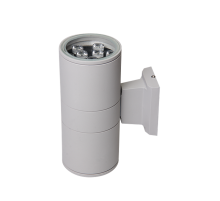 Светильник светодиодный архитектурный ДБУ PWL-245110/24D 2x9Вт 6500К IP65 фасадный серый  2857941  Jazzway