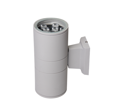 Светильник светодиодный архитектурный ДБУ PWL-245110/24D 2x9Вт 6500К IP65 фасадный серый  2857941  Jazzway