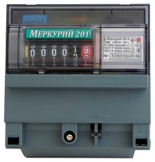 Счетчик Меркурий 201.6 10-80А/220В (1 тар.) МЕХ (DIN)