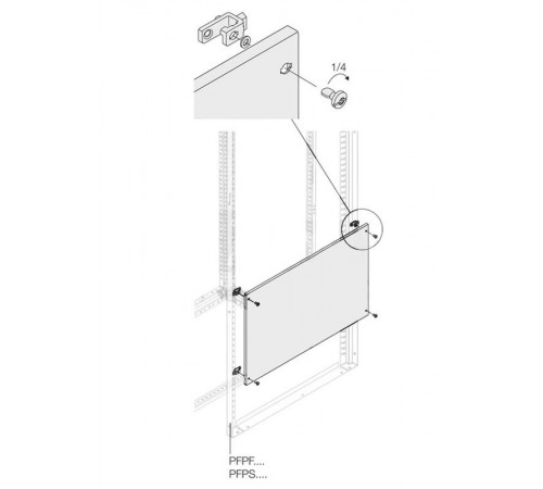 Панель глухая H=200мм W=400мм1STQ007468A0000  ABB