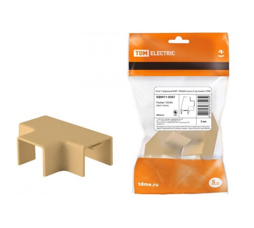Угол Т-образный КМТ 100х60 сосна (2 шт./комп.)  SQ0411-0267  TDM