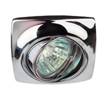 Светильник точечный встраиваемый под лампу KL63A 50Вт MR16 хром литой  Б0021521  ЭРА
