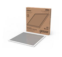 Светильник светодиодный офисный 36W 3200lm 6500K IP20 595*595*19мм призма с выводом кабеля LED 1/4  842123327  Gauss