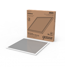 Светильник светодиодный офисный 36W 3200lm 6500K IP20 595*595*19мм призма с выводом кабеля LED 1/4  842123327  Gauss