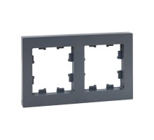 2 - местная рамка, графит, пластик Эпика  UP1-FPG-02 EKF