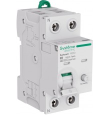 Systeme9 Авт. выкл. диф. тока (АВДТ) 1P+N C 6A 6kA 100мА Тип-A 230В  S9D57606  SE