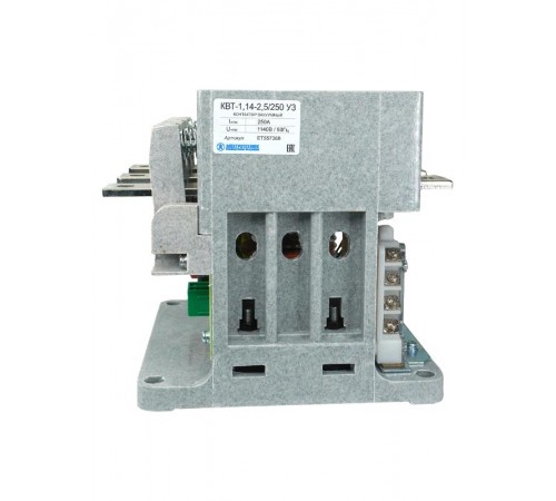 КВТ-1,14-2,5/250-3 У3, трёхполюсный, 220В, 3з+4р, нереверсивный, без реле, IP00, контактор вакуумный (ЭТ)  ET557368  Электротехник