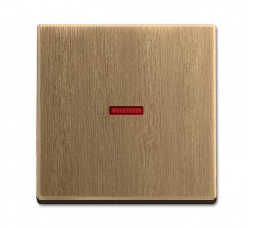 Клавиша для механизма 1-клавишного выкл./перекл./кнопки с красной линзой, серия Династия, Латунь античная  1751-0-3118   2CKA001751A3118  ABB