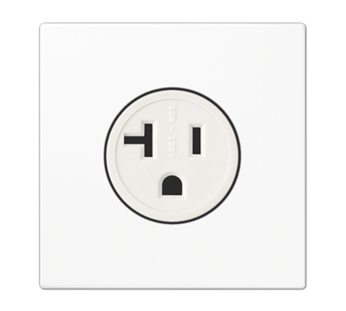 розетка NEMA 5-20R 20А, 125В АС белая  LS521-20WW  Jung