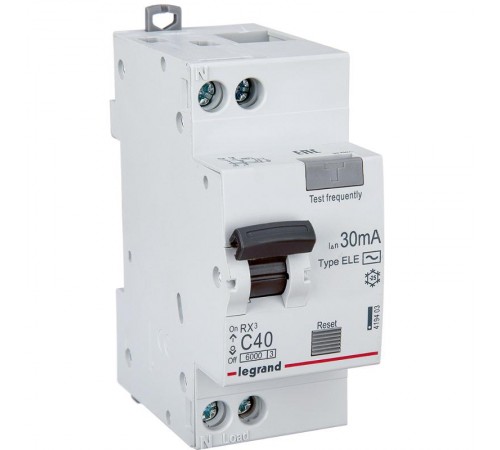 Выключатель автоматический дифференциального тока RX3 1п+N 40А C 30мА тип AC  419403  legrand