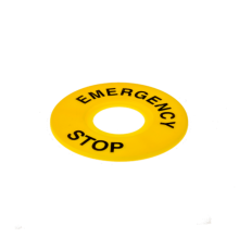 Комплект желтых табличек, круг, "Emergency Stop", 60мм (уп. 2 шт.) КОМПЛЕКТ ТАБЛИЧЕК MTB2-F07 (2 ШТ.)  43380  ОВЕН