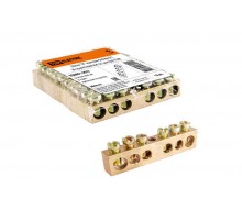 Шина "N" нулевая 6х9мм 6/1 (6 групп/крепеж по центру)   SQ0801-0037  TDM