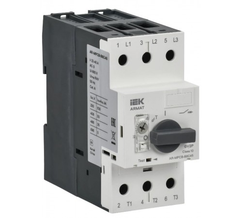 ARMAT Автоматический выключатель защиты двигателя B6 GV2P 32-45А  AR-MPCB-B6C45  IEK
