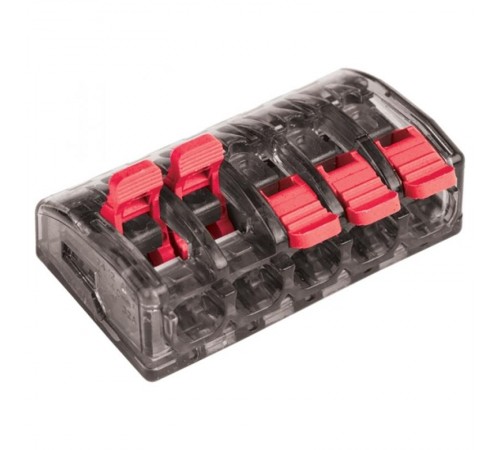 Клемма СМК 221-415 5 отверстий 0.2-4.0 мм2  (50шт.) EKF PROximaplc-smk-221-415EKF