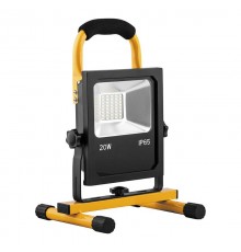 Прожектор светодиодный LL-912 на подставке с зарядным устройством 20W, 6400K, 40*SMD5730, IP65, 215*185*320 мм  32088  FERON