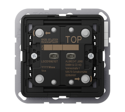 Кнопочный модуль "универсальный" F10 на 2 группы; KNX  LSCD10921ST  Jung