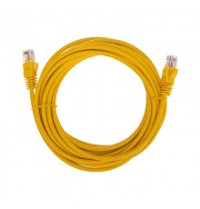 Патч-корд U/UTP, CAT 5e, RJ45-RJ45, 26AWG, LSZH, желтый, 5м REXANT  02-0105-5  REXANT