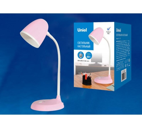 Светильник настольный TLI-228 PINK E27 , 60W цоколь Е27 Розовый  UL-00003653  Uniel