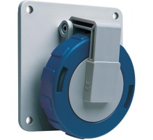 Розетка панельная с угловым фланцем 216RAU6W, 16A, 2P+E, IP67, 6ч  2CMA166996R1000  ABB