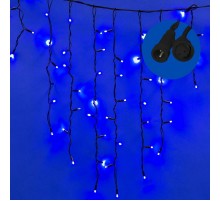 Бахрома с коннекторами светодиодная  с контроллером  ULD-B3010-200/TBK BLUE IP67  3 м. 200 диодов, шнур белый, соед  UL-00003932  Uniel