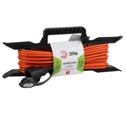 Удлинитель силовой ЭРА UFx-1-2x0.75-10m-IP44 на рамке б/з 1 гн 10м ПВС 2x0.75  Б0046820  ЭРА