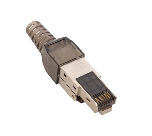 Коннектор TERACOM PRO полевой заделки RJ-45 (8P8C) экранированный STP для кабеля Cat.6A  TRP-PLUG-6ASTP-FST  EKF