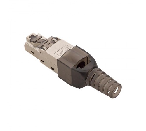 Коннектор TERACOM PRO полевой заделки RJ-45 (8P8C) экранированный STP для кабеля Cat.6A  TRP-PLUG-6ASTP-FST  EKF