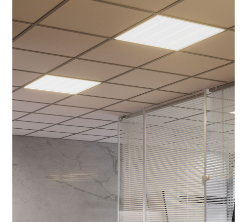 Светильник светодиодный потолочный   MiR 30W CRI90 3750lm 4000K IP40 595*595*50мм призма c БАП LED 1/1  G1-A0-00070-01GA3-4003040  Gauss