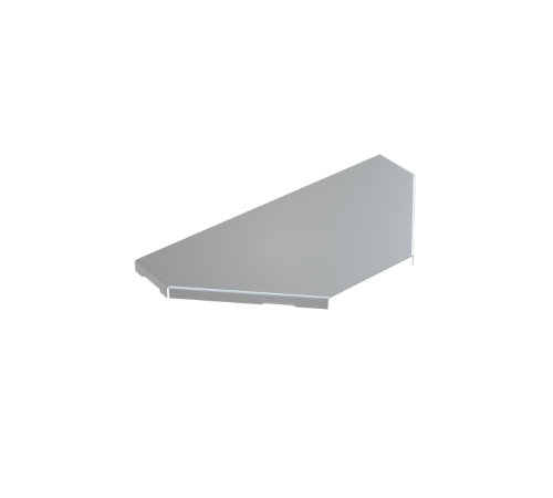 Крышка ответвителя Т-образного 100  KTU100  КМ-профиль