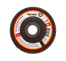 Круг лепестковый торцевой, P100, 115х22,2мм  KR-90-0008  Kranz