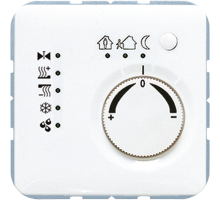 KNX-регулятор с шинным сопряжением с ручкой для установки температуры; белый  CD2178TSWW  Jung