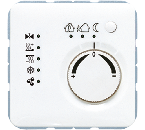 KNX-регулятор с шинным сопряжением с ручкой для установки температуры; белый CD2178WW Jung