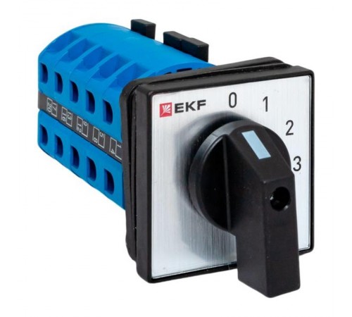 Переключатель кулачковый ПК-1-103 25А 3P "0-1-2-3" IP65  pk-1-103-25-65  EKF