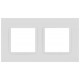 Рамка для розеток и выключателей Elegance 14-5012-01М Classic, на 2 поста, белый матовый  Б0065824  ЭРА