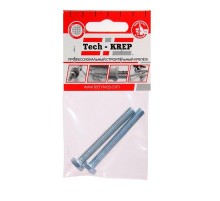 Болт DIN933 с шестигранной головкой оцинк. М8х80 (2 шт) - пакет ( 0,065 кг)  126512  Tech-KREP