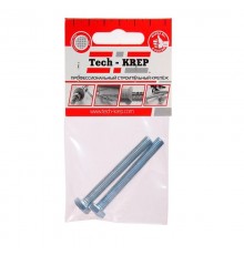 Болт DIN933 с шестигранной головкой оцинк. М8х70 (2 шт) - пакет ( 0,059 кг)  102974  Tech-KREP