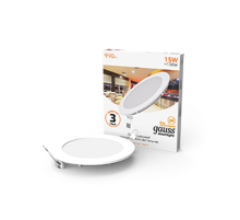 Светильник светодиодный встраиваемый ультратонкий круглый IP20 15W 2700K  939111115  Gauss
