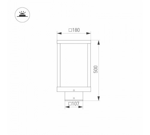 Светильник LGD-Path-Cub-H500B-12W Warm White  021800  Arlight