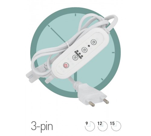 Провод для подключения 1,5 м с таймером работы FITO-LINETIME (100/1500)  Б0049314  ЭРА