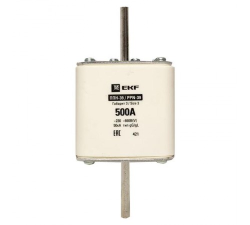 Плавкая вставка ППН-39 630/500А габарит 3  fus-39/630/500  EKF